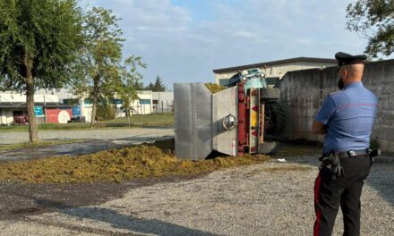 Infortunio agricolo 35enne cade da questo trattore durante il trasporto dell’uva a Capriata d’Orba