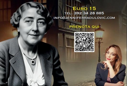 Agatha Christie tra enigmi e delitti: a Tortona la performance narrativa cult di Jennifer Radulovic
