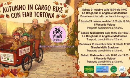 La Cargo Bike Malabrocca torna nel centro di Tortona: giochi, dolcetti e tour gratuiti per i bambini da Halloween a Natale