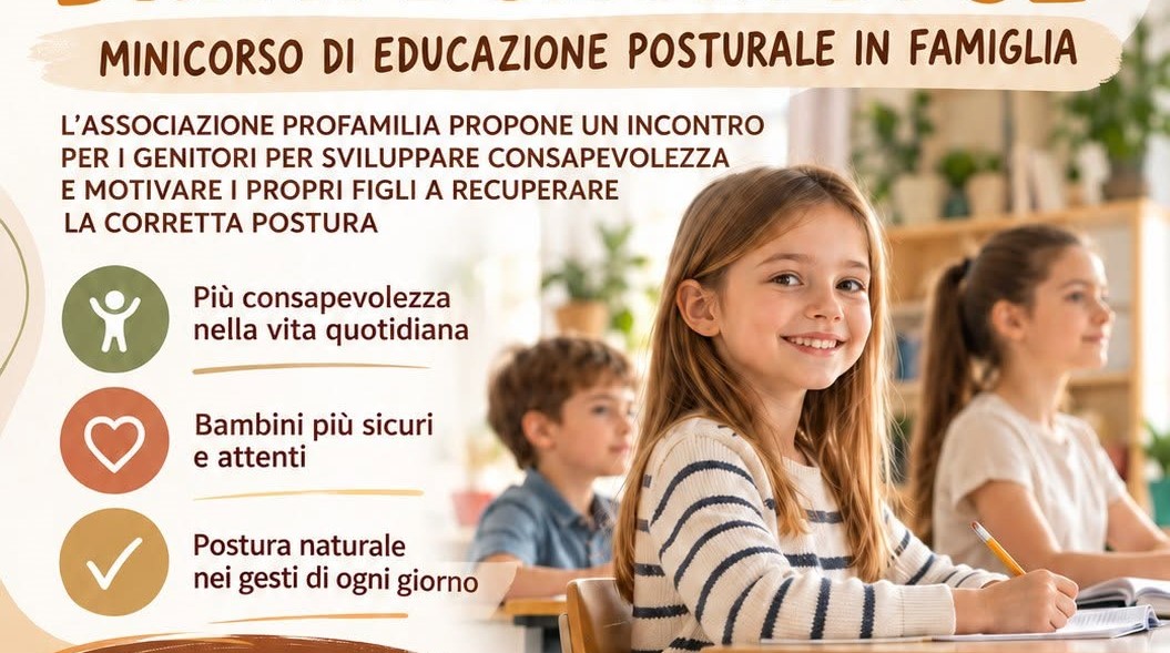 Educazione posturale per bambini e ragazzi: a Diano Marina il corso gratuito per genitori con Profamilia