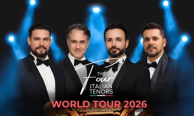 La grande lirica internazionale fa tappa a Tortona: i Four Italian Tenors e Andrea Albertini al Teatro Civico