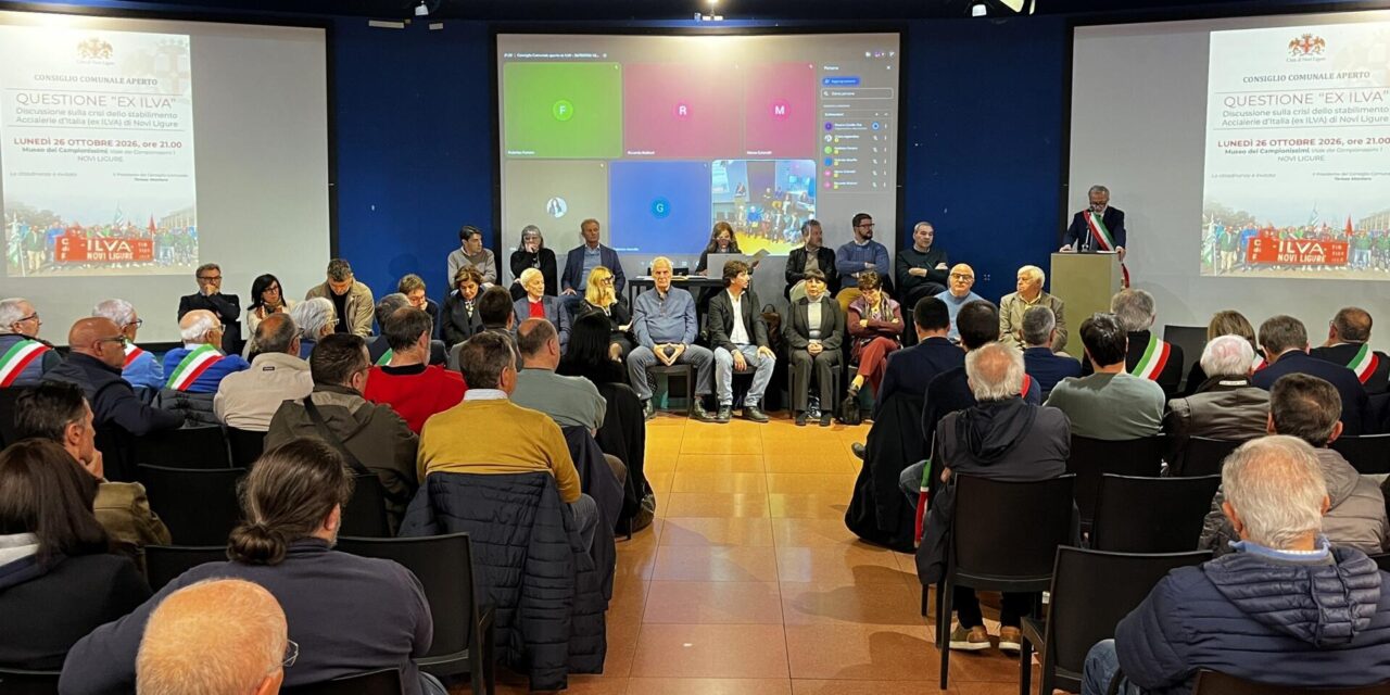 Crisi ex Ilva, Novi Ligure si mobilita: Consiglio aperto al Museo dei Campionissimi per salvare fabbrica e occupazione