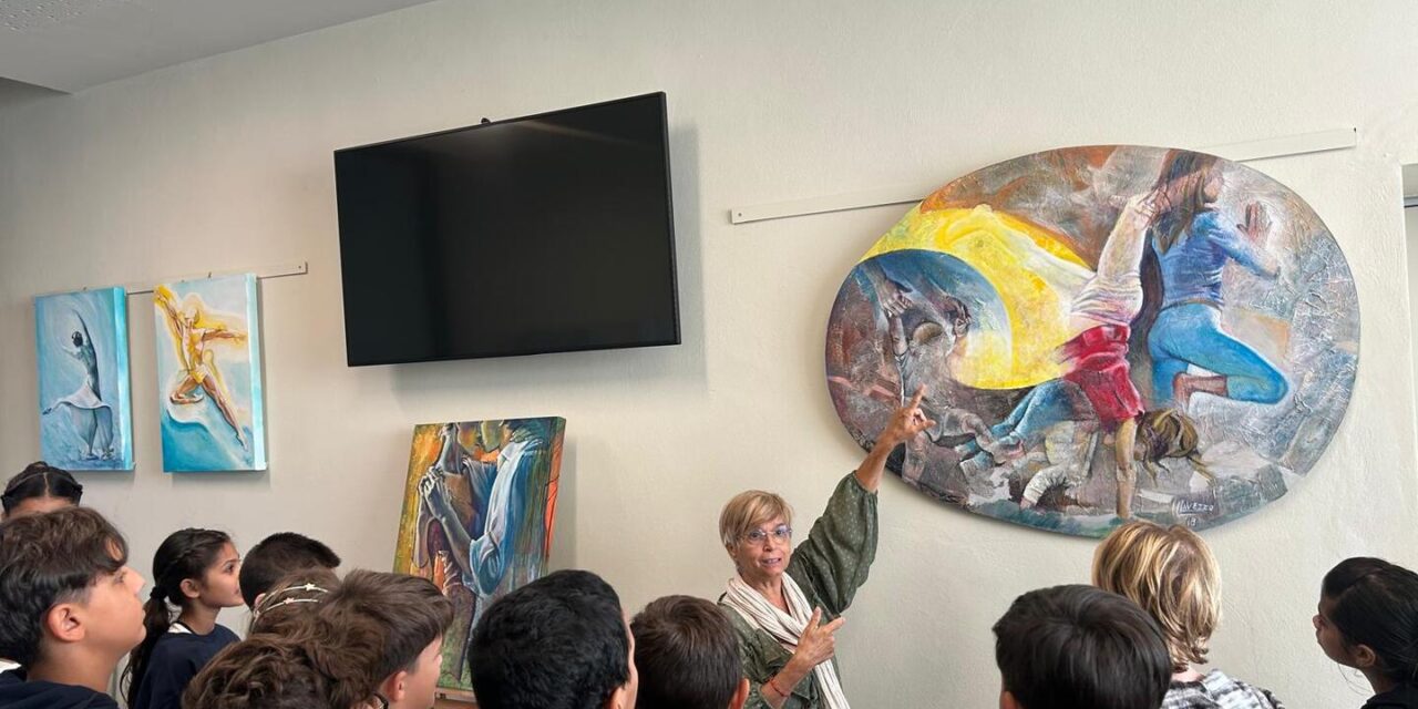 “Materia e movimento” conquista i giovani: le classi medie di Pontecurone incontrano le artiste in Sala Berri